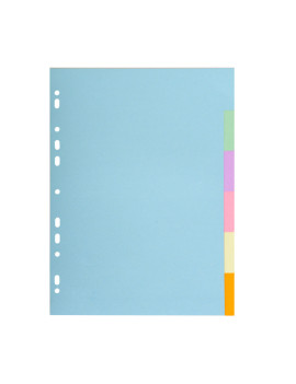 Divisori in Cartoncino Forever Exacompta - A4 - 6 Tasti - 1606E (Assortiti)