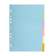 Divisori in Cartoncino Forever Exacompta - A4 - 6 Tasti - 1606E (Assortiti)