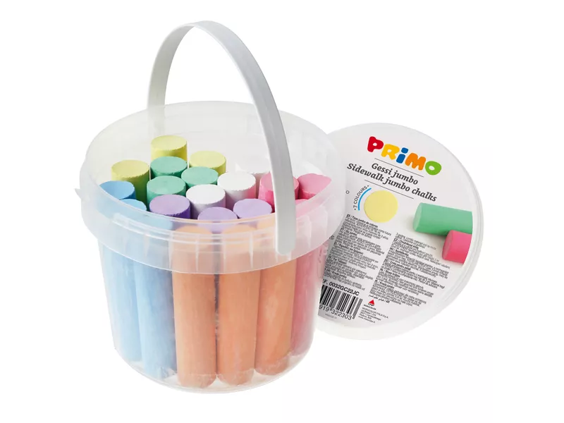 Gessetti Jumbo Primo Morocolor - 80 mm - 0032GC22JC (Assortiti Rotondi Conf. 22)