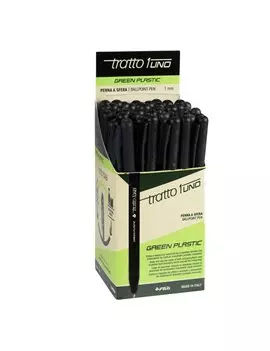 Penna a Sfera a Scatto Tratto Uno Green Fila - 1 mm - F838303 (Nero Conf. 50)