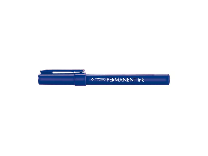 Marcatore Permanente Tratto Permanent Ink Fila - Punta Tonda - 2 mm - 732501 (Blu Conf. 12)