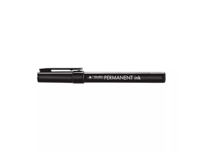 Marcatore Permanente Tratto Permanent Ink Fila - Punta Tonda - 2 mm - 732503 (Nero Conf. 12)