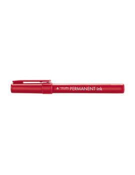 Marcatore Permanente Tratto Permanent Ink Fila - Punta Tonda - 2 mm - 732502 (Rosso Conf. 12)