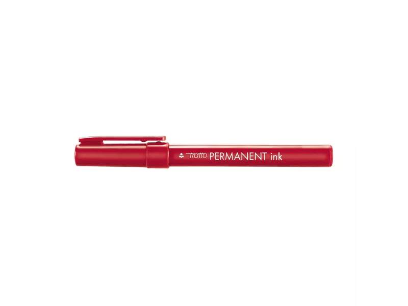 Marcatore Permanente Tratto Permanent Ink Fila - Punta Tonda - 2 mm - 732502 (Rosso Conf. 12)