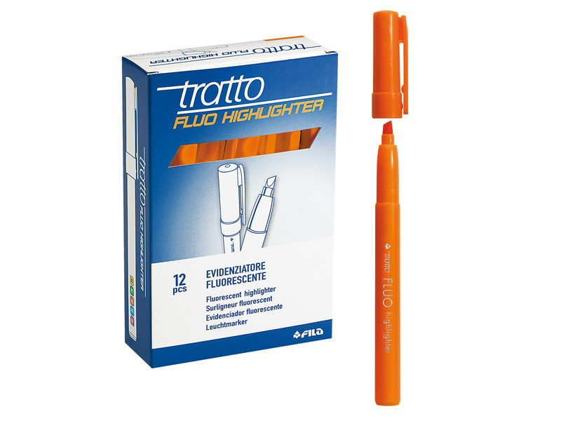 Evidenziatore Tratto Fluo Highlighter Fila - 1-5 mm - 733003 (Arancione Conf. 12) Evidenziatore Tratto Fluo Highlighter Fila - 1-5 mm - 733003 (Arancione Conf. 12)