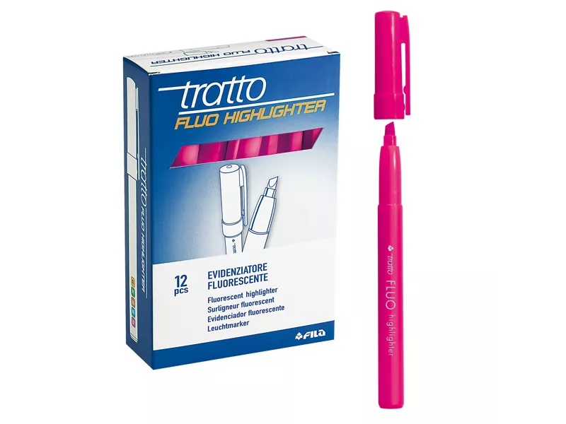 Evidenziatore Tratto Fluo Highlighter Fila - 1-5 mm - 733007 (Fucsia Conf. 12) Evidenziatore Tratto Fluo Highlighter Fila - 1-5 mm - 733007 (Fucsia Conf. 12)