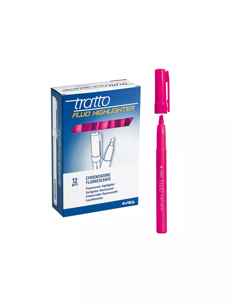 Evidenziatore Tratto Fluo Highlighter Fila - 1-5 mm - 733007 (Fucsia Conf. 12)