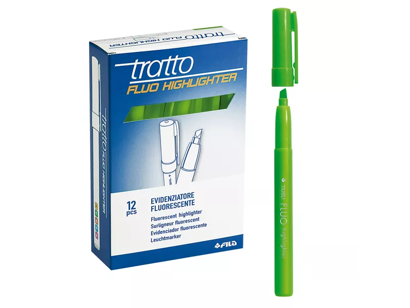 Evidenziatore Tratto Fluo Highlighter Fila - 1-5 mm - 733002 (Verde Conf. 12)
