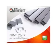 Punti Metallici per Cucitrice Titanium - 23/17 - 23/17TI (Conf. 10000)
