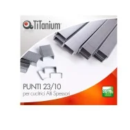 Punti Metallici per Cucitrice ad Alti Spessori Titanium - 23/10 - 23/10TI (Conf. 20000)