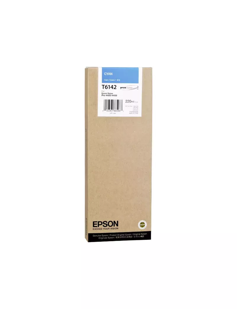 Cartuccia Originale Epson T614200 (Ciano 220 ml) Cartuccia Originale Epson T614200 (Ciano 220 ml)