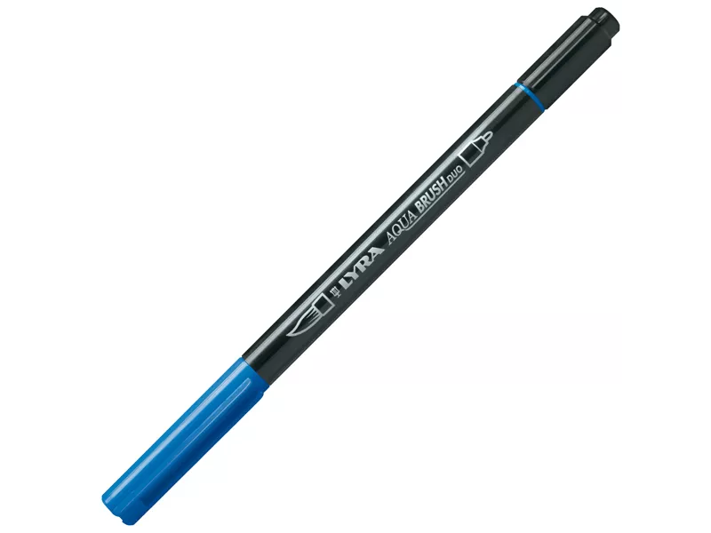 Pennarelli Aqua Brush Duo Lyra Fila - L6520044 (Blu Cobalto Chiaro Conf. 10)
