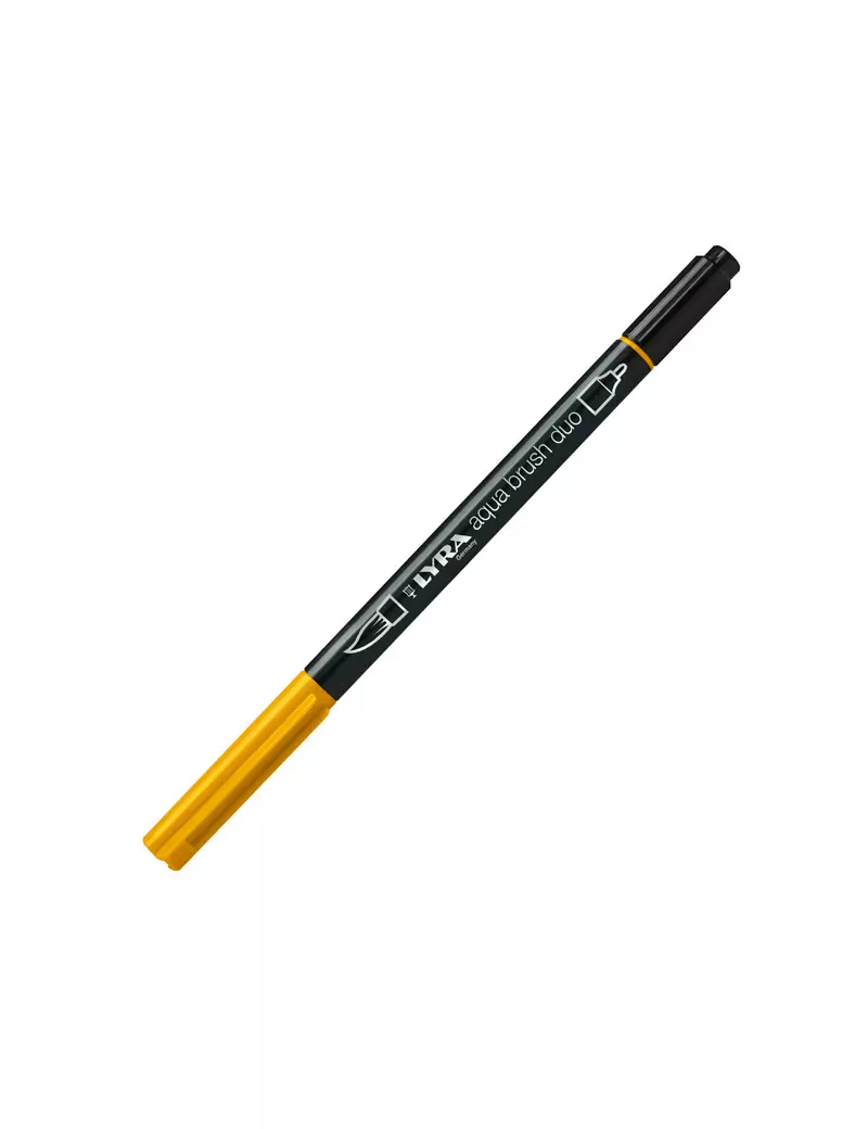 Pennarelli Aqua Brush Duo Lyra Fila - L6520009 (Giallo Cromo Scuro Conf. 10)