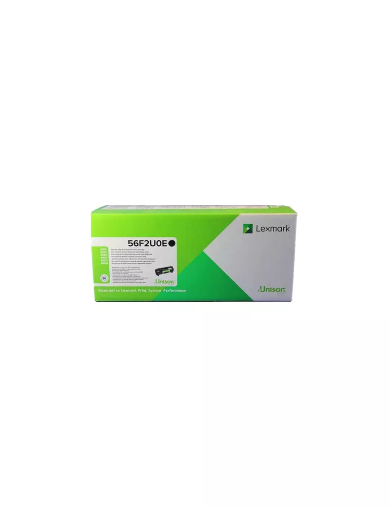 Toner Originale Lexmark 56F2U0E (Nero 20000 pagine) Toner Originale Lexmark 56F2U0E (Nero 20000 pagine)