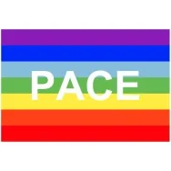 Bandiera Pace con Scritta - 150x90 cm
