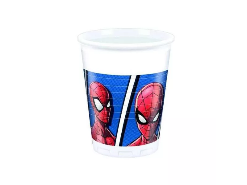 Bicchiere in Cartoncino - 200 ml (Spiderman Conf. 8)