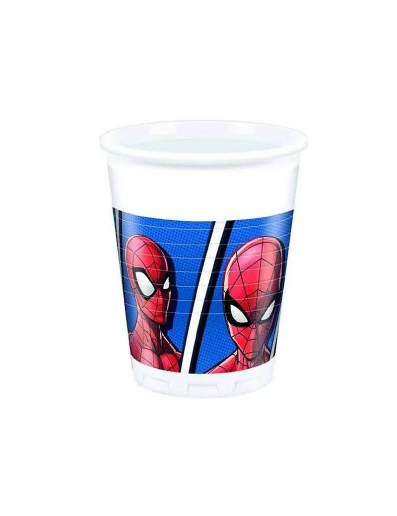 Bicchiere in Cartoncino - 200 ml (Spiderman Conf. 8)