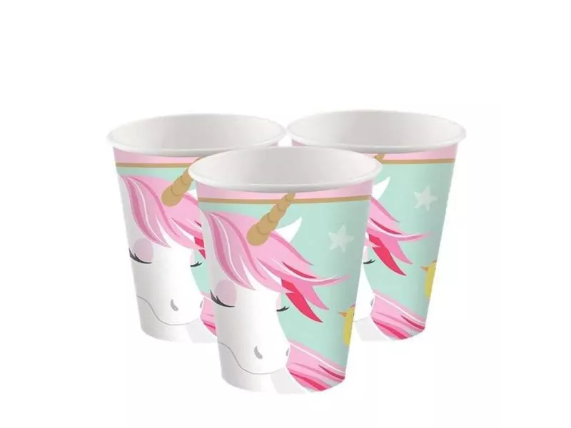 Bicchiere in Cartoncino - 200 ml (Unicorno Conf. 8)