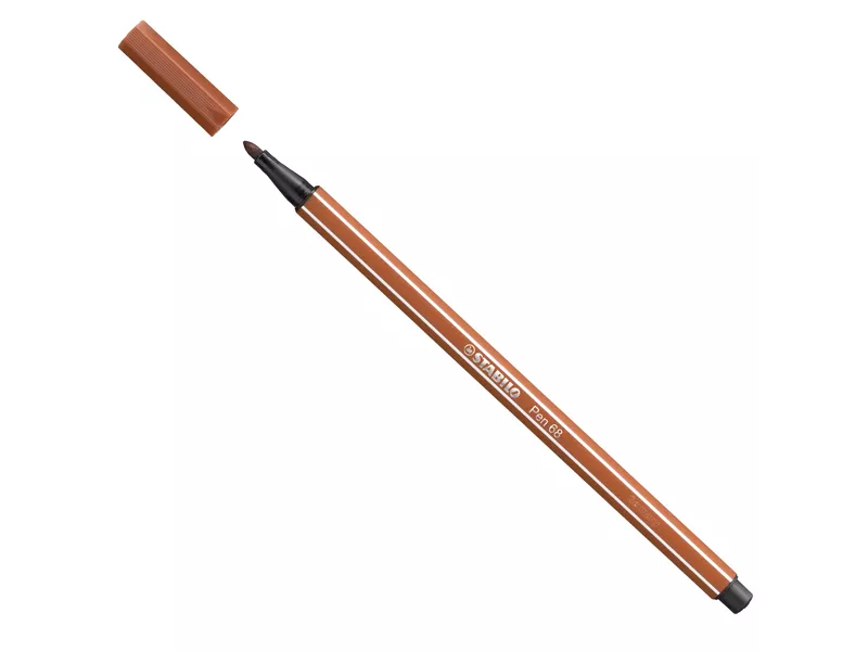 Pennarello Pen 68 Stabilo - 1 mm - 68/38 (Sanguigno Conf. 10)