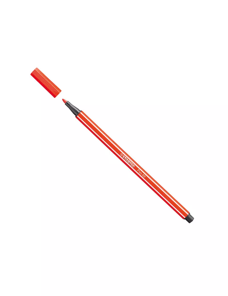 Pennarello Pen 68 Stabilo - 1 mm - 68/40 (Rosso Chiaro Conf. 10) Pennarello Pen 68 Stabilo - 1 mm - 68/40 (Rosso Chiaro Conf. 10)