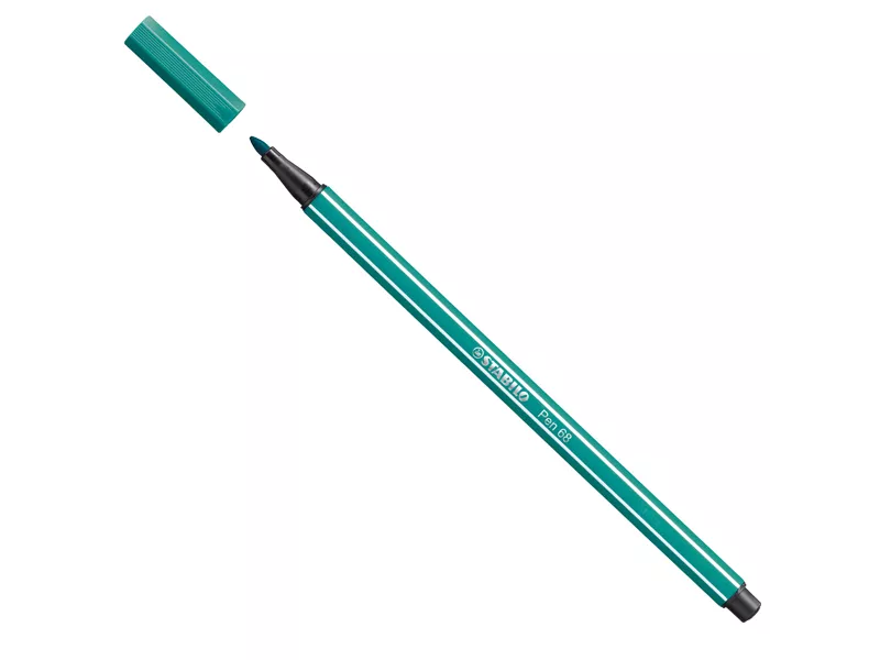 Pennarello Pen 68 Stabilo - 1 mm - 68/51 (Blu Turchese Conf. 10)