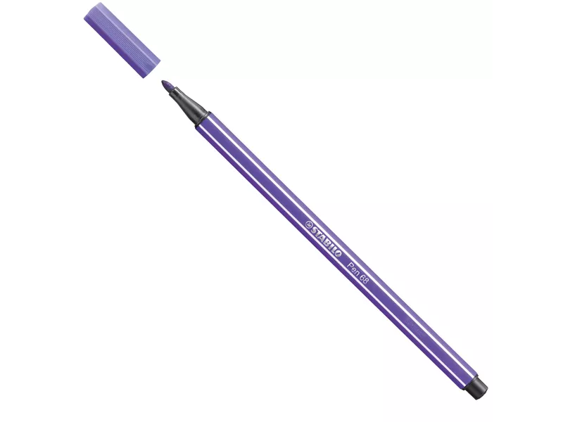 Pennarello Pen 68 Stabilo - 1 mm - 68/55 (Viola Conf. 10)