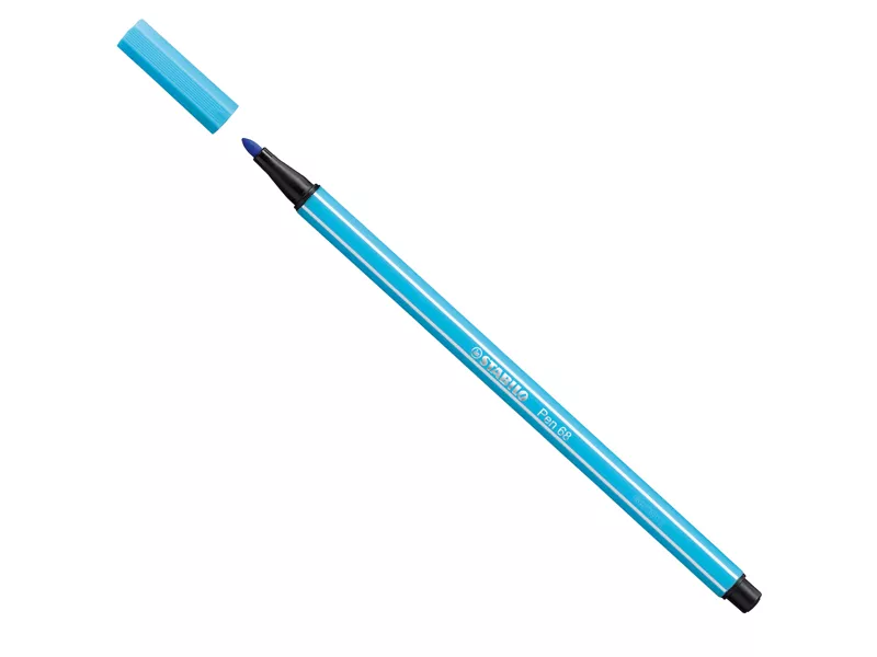 Pennarello Pen 68 Stabilo - 1 mm - 68/57 (Azzurro Conf. 10)