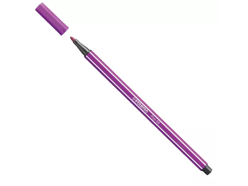 Pennarello Pen 68 Stabilo - 1 mm - 68/58 (Lilla Conf. 10)