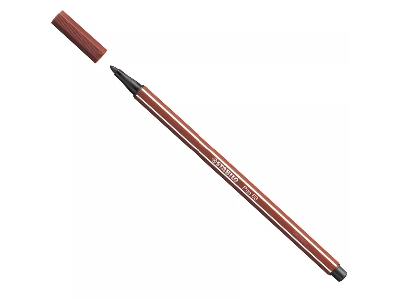 Pennarello Pen 68 Stabilo - 1 mm - 68/75 (Terra di Siena Conf. 10)