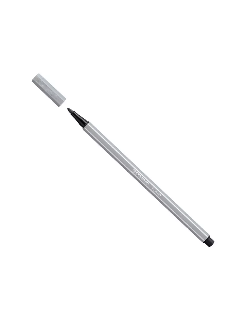 Pennarello Pen 68 Stabilo - 1 mm - 68/95 (Grigio Freddo Medio Conf. 10) Pennarello Pen 68 Stabilo - 1 mm - 68/95 (Grigio Freddo Medio Conf. 10)