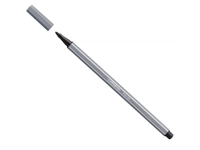 Pennarello Pen 68 Stabilo - 1 mm - 68/96 (Grigio Scuro Conf. 10)