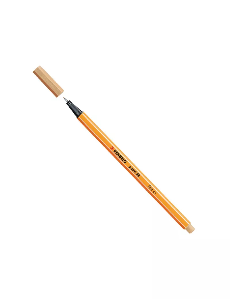 Fineliner Point 88 Stabilo - 0,4 mm - 88/88 (Ocra Chiaro Conf. 10) Fineliner Point 88 Stabilo - 0,4 mm - 88/88 (Ocra Chiaro Conf. 10)