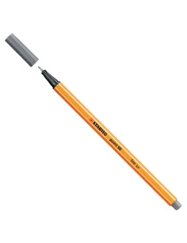 Fineliner Point 88 Stabilo - 0,4 mm - 88/96 (Grigio Scuro Conf. 10)
