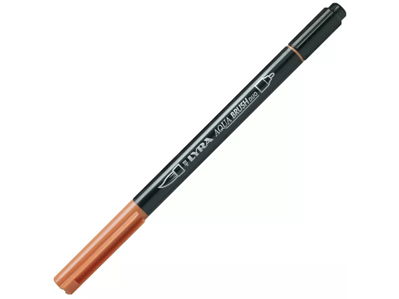 Pennarelli Aqua Brush Duo Lyra - L6520087 (Ocra Bruciata Conf. 10)