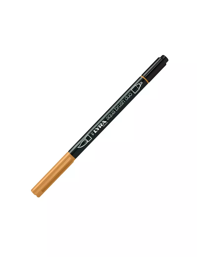 Pennarelli Aqua Brush Duo Lyra - L6520082 (Ocra Bruna Conf. 10) Pennarelli Aqua Brush Duo Lyra - L6520082 (Ocra Bruna Conf. 10)
