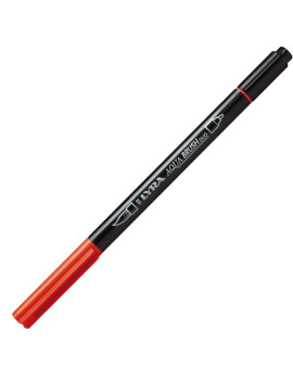 Pennarelli Aqua Brush Duo Lyra - L6520021 (Rosso Geranio Chiaro Conf. 10)