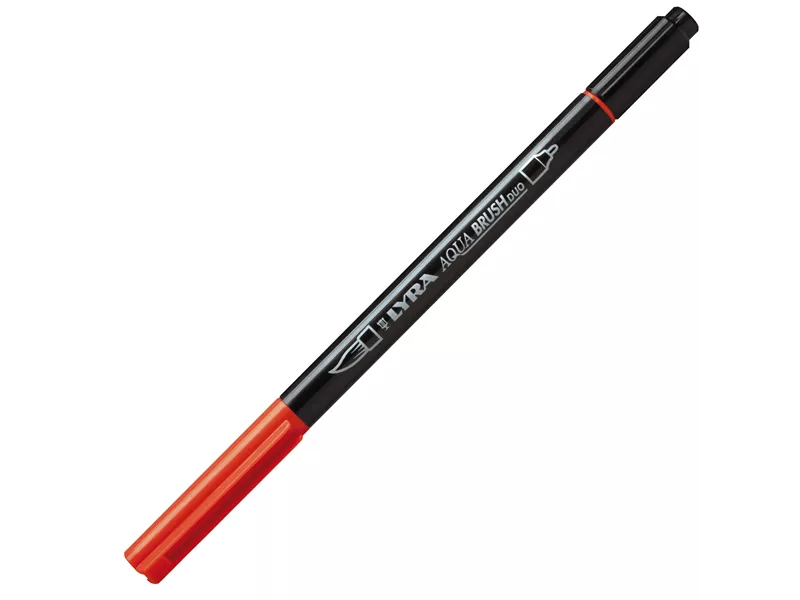 Pennarelli Aqua Brush Duo Lyra - L6520021 (Rosso Geranio Chiaro Conf. 10)