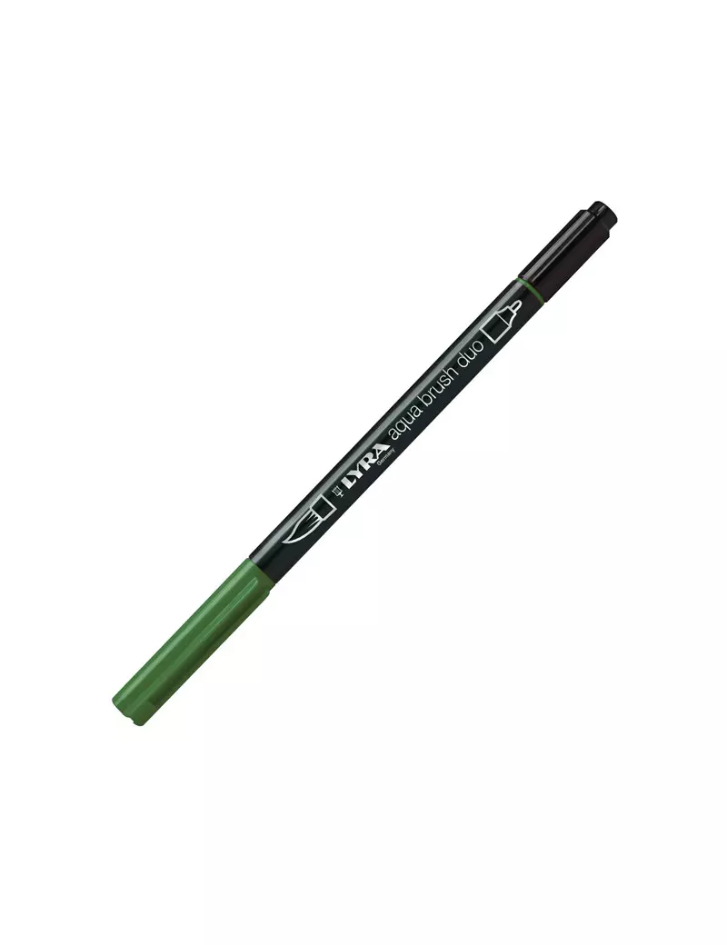 Pennarelli Aqua Brush Duo Lyra - L6520073 (Verde Oliva Conf. 10)