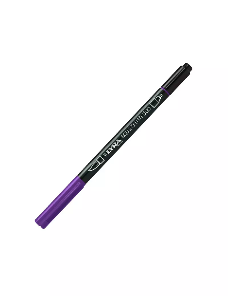 Pennarelli Aqua Brush Duo Lyra - L6520037 (Violetto Bluastro Conf. 10)