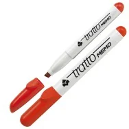 Marcatore a Secco per Lavagne Tratto Memo Fila - Punta Scalpello - 6,5 mm - 852002 (Rosso Conf. 12)