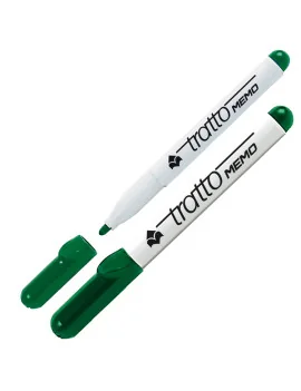 Marcatore a Secco per Lavagne Tratto Memo Fila - Punta Conica - 2,5 mm - 854004 (Verde Conf. 12)