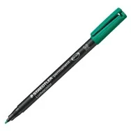 Penna con Punta Sintetica Lumocolor Permanent 317 M Staedtler - Punta Media - 1 mm - 317-5 (Verde Conf. 10)