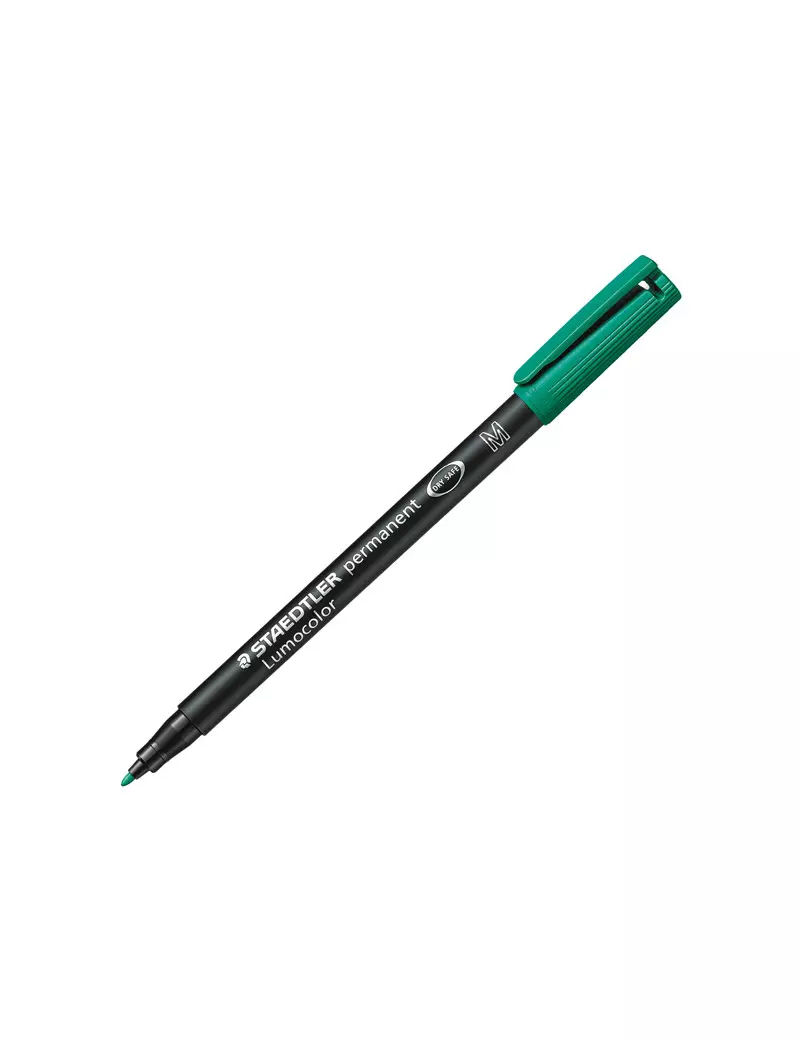 Penna con Punta Sintetica Lumocolor Permanent 317 M Staedtler - Punta Media - 1 mm - 317-5 (Verde Conf. 10) Penna con Punta Sintetica Lumocolor Permanent 317 M Staedtler - Punta Media - 1 mm - 317-5 (Verde Conf. 10)
