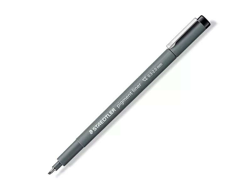 Fineliner Pigment Liner 308 Staedtler - 2 mm - 308 C2-9 (Nero Conf. 10) Fineliner Pigment Liner 308 Staedtler - 2 mm - 308 C2-9 (Nero Conf. 10)