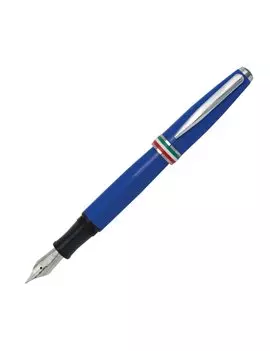 Penna Stilografica Aldo Domani Monteverde - Punta Media - Fusto Azzurro Italia - J059733 (Blu)