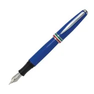 Penna Stilografica Aldo Domani Monteverde - Punta Media - Fusto Azzurro Italia - J059733 (Blu)