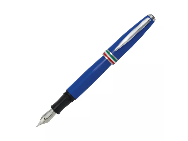 Penna Stilografica Aldo Domani Monteverde - Punta Media - Fusto Azzurro Italia - J059733 (Blu) Penna Stilografica Aldo Domani Monteverde - Punta Media - Fusto Azzurro Italia - J059733 (Blu)