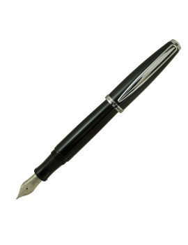 Penna Stilografica Aldo Domani Monteverde - Punta Media - Fusto Nero - J059613 (Nero)