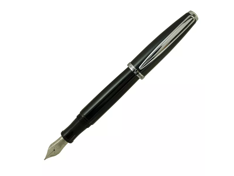 Penna Stilografica Aldo Domani Monteverde - Punta Media - Fusto Nero - J059613 (Nero)