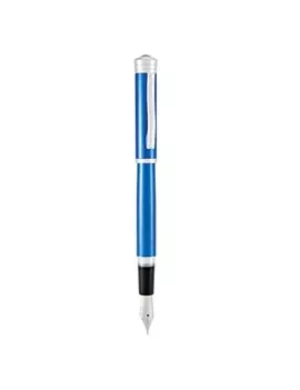 Penna Stilografica Strata Monteverde - Punta Media - Fusto Blu - J029643 (Blu)